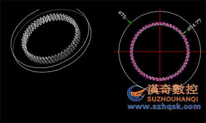HQ-400F3中走絲機(jī)床加工錐度齒輪鑲件